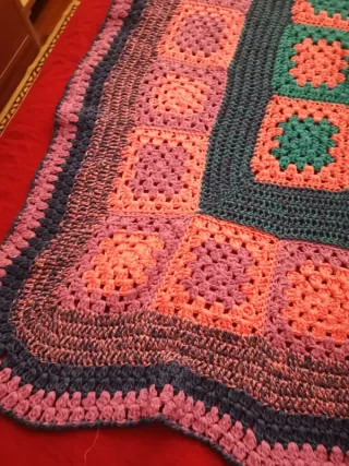 Coperta uncinetto granny squares