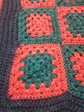 Coperta uncinetto granny squares