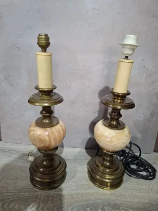 Pareja de lámparas de mesa