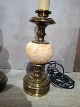 Pareja de lámparas de mesa