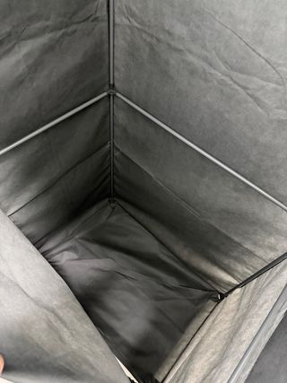 Armario ropero de tela gris