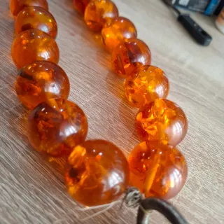 Collar y pulsera ámbar