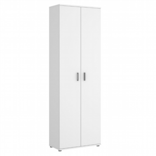 Armario Multiusos 2 puertas + 3 Estantes. Blanco