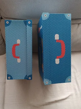 2 Cajas de almacenaje. Nuevas. Tamaño en etiquetas