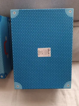 2 Cajas de almacenaje. Nuevas. Tamaño en etiquetas