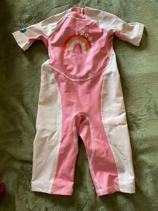 Traje de baño neopreno arcoíris 1-4 años