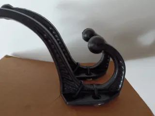 Percheros de pared negros (2 unidades)