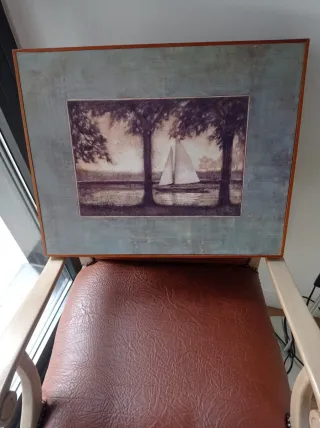 Dos Cuadros decorativos náuticos velero