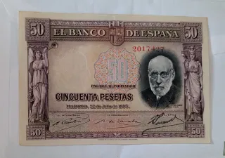 Billete 50 Pesetas El Banco de España 1935