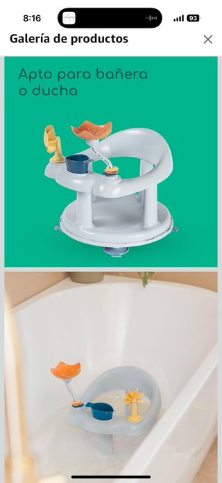 Silla de baño para bebé