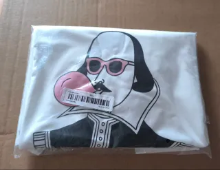 Camiseta Blanca Talla L poliéster Shakespeare Cool