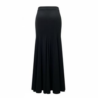 Falda larga flamenca negra