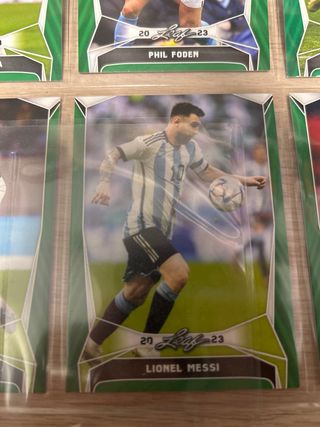 Coleccion Cartas Cards Cromos Leaf 2023 Messi Cr7