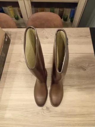 Botas de agua Aigle Marrones Talla 40 Mujer,