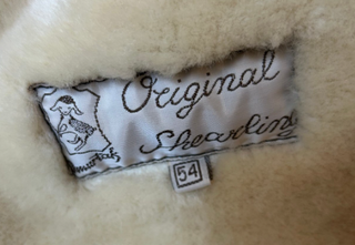 Chaqueta de cuero con borrego