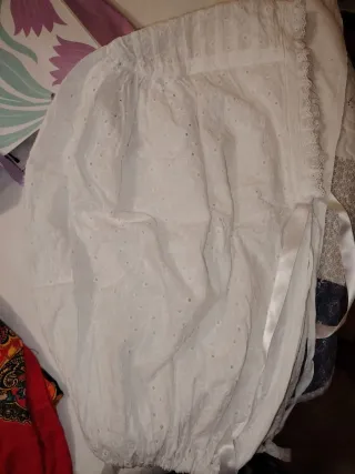 Cofia traje gallego blanca