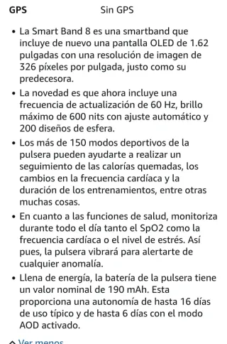 Xiaomi Smart Band 8 Morado/Negro