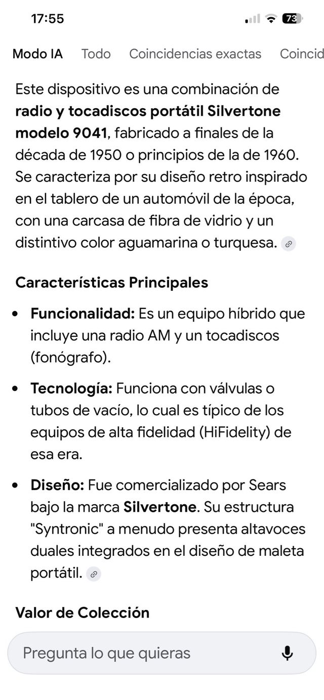 Tocadiscos Silvertone Vintage