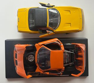 Ferrari 365 GTS e Lamborghini Miura scala 1:18