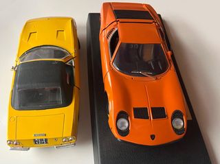 Ferrari 365 GTS e Lamborghini Miura scala 1:18