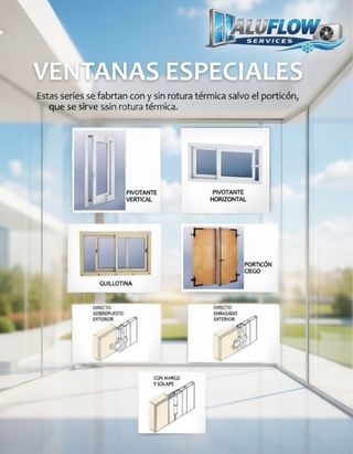 Ventanas de aluminio ALUFLOW