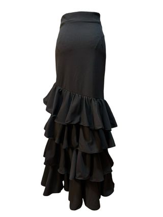 Falda larga flamenca volantes