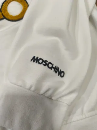 Sudadera Moschino Oso Teddy Blanca