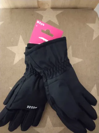 Guantes nieve Wedze negros