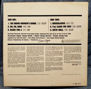 Vinilo Jimmy Smith Organ Grinder Swing LP jazz