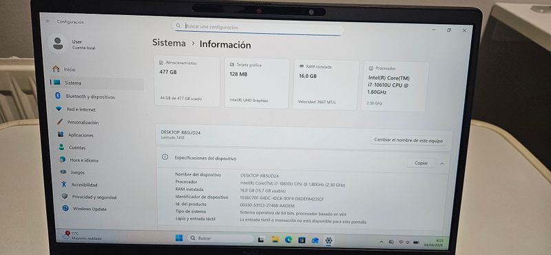 Portátil Dell Latitude 7410 afbeelding 6