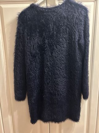 Chaqueta larga pelo azul Roberto Verino