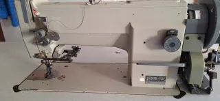 Máquina triple arrastre corta hilos