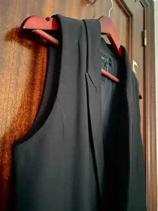 Chaleco Lefties negro estilo Americana clásica