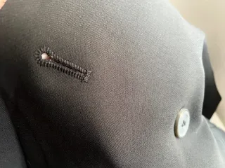 Chaleco Lefties negro estilo Americana clásica