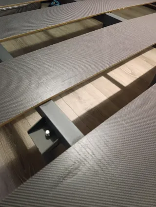 Somier Matrimonio Metal y Madera.