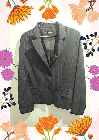 Traje de raya diplomática mujer