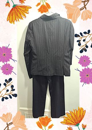 Traje de raya diplomática mujer