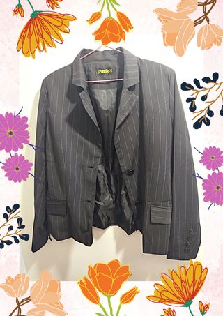 Traje de raya diplomática mujer