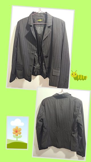 Traje de raya diplomática mujer