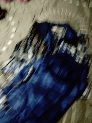 Pijama Raso Verano Azul y Plata