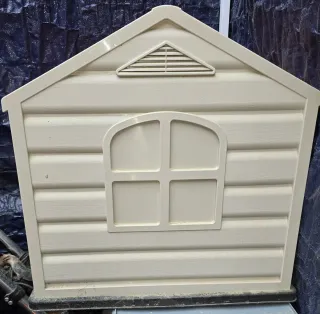 Caseta para perro beige
