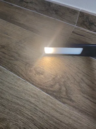 Flexo de estudio LED negro y plateado