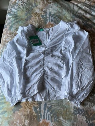 Camisa Monisqui Blanca Talla M