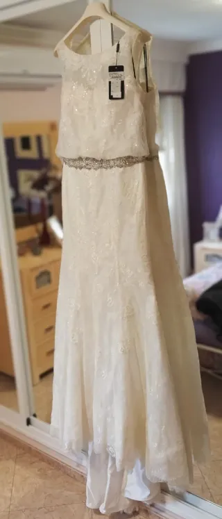 Vestido de Novia Talla 48 Blanco ( sin estrenar )