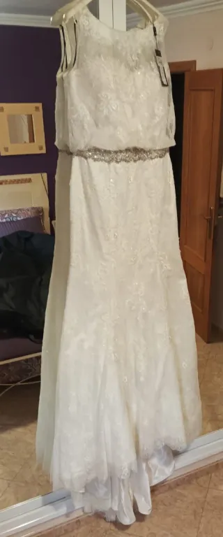 Vestido de Novia Talla 48 Blanco ( sin estrenar )