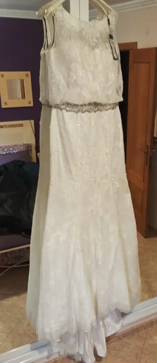 Vestido de Novia Talla 48 Blanco ( sin estrenar )