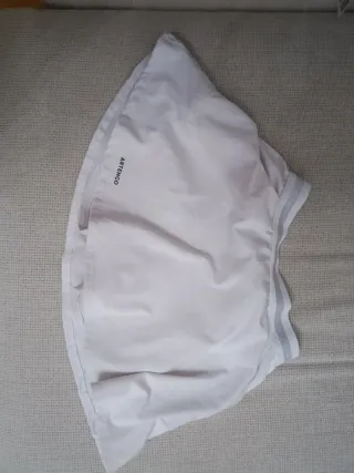 Falda pantalón tenis niña Artengo blanca