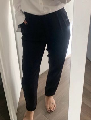 Pantaloni Intrend Blu Navy Tg 38