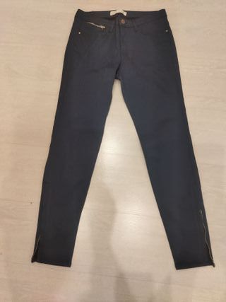Pantalón Zara Talla 38 Marino