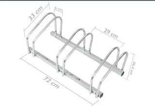 Soporte para 3 bicicletas de suelo